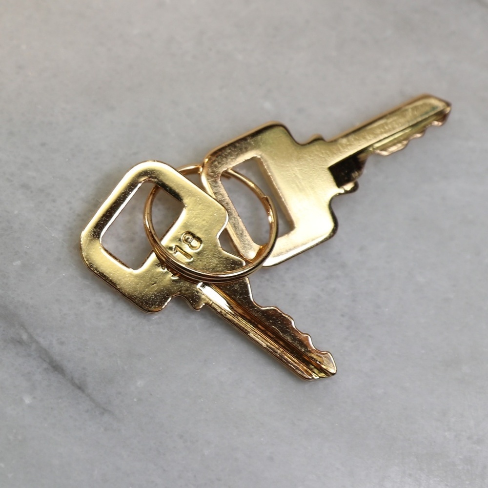 Louis Vuitton Lock Necklace with Gold Tone Chain - Picture 4 of 16